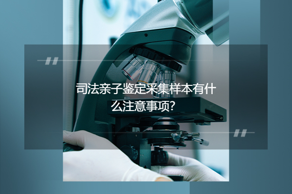司法亲子鉴定采集样本有什么注意事项？
